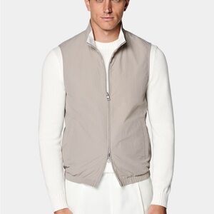 Suitsupply Reversible Light Cream/Tan Men's Vest